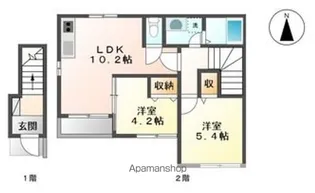 グランシャリオⅢ【2階】の間取り