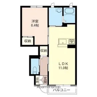 CASA・DE・RINASCE【102号室】の間取り