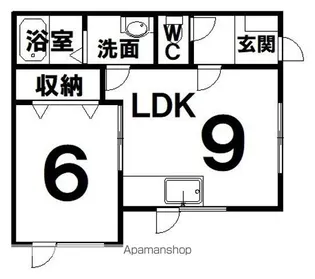 プロセンス【1階】の間取り