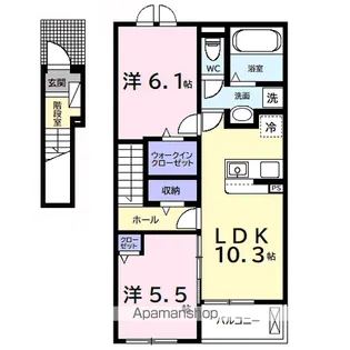 KOUWAⅡ【2階】の間取り
