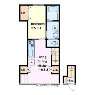 LAGUNA SECA (ラグナセカ)【301号室号室】の間取り