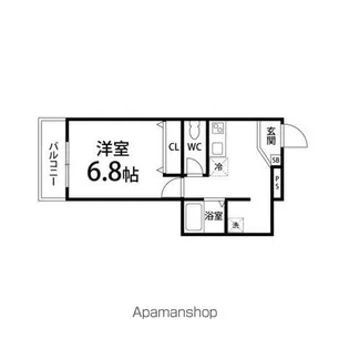 サンシャレィ中島丁【301号室】の間取り