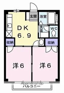 ハイツ友舞 南【1階】の間取り