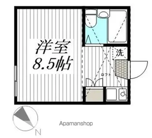 パレス杉田Ⅶ【102号室】の間取り