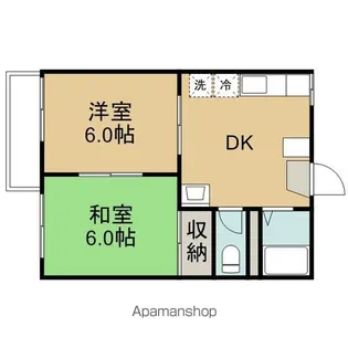 ファンテンハピネス【205号室】の間取り