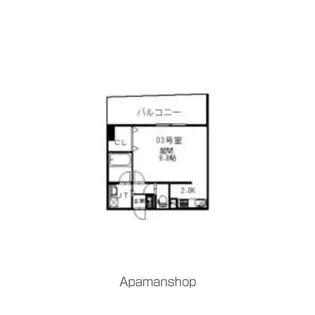 イオ南3条【7階】の間取り