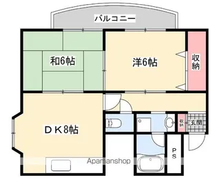 富尾ビル星田【5階】の間取り