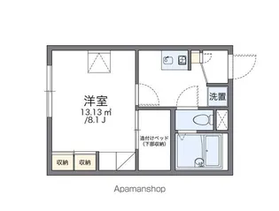レオパレスピアチェーレ南通り【104号室】の間取り
