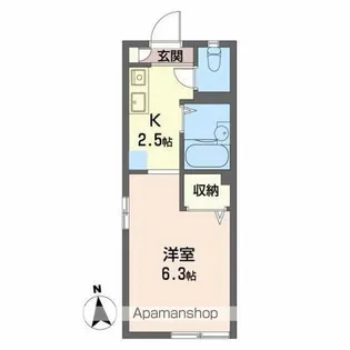 グリーンハイツ【1階】の間取り