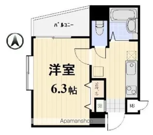 WILLDO横浜南【5階】の間取り
