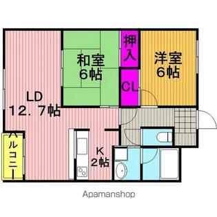 ヒルサイト.m【1階】の間取り