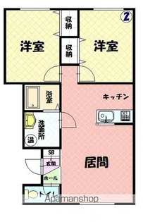 エリーズ【102号室】の間取り