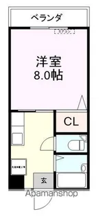 スプリングハイツ【408号室】の間取り