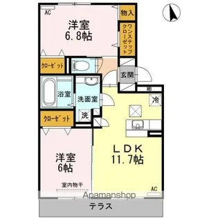 Sビレッジ【1階】の間取り