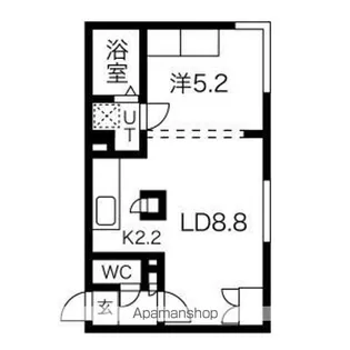 カーサフェリーチェ医大前【4階】の間取り