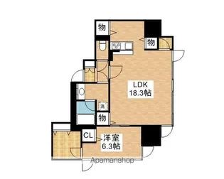 プレミアムコート葵【1111号室】の間取り