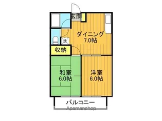 イトーキハイツC棟【2階】の間取り