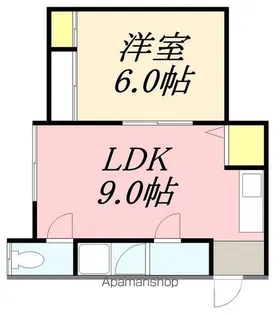 ガーデンハイツ万代【105号室】の間取り