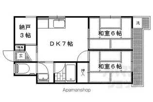 くめマンション【302号室】の間取り