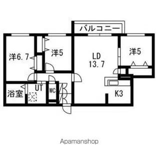 STELA POLARE(ステラポラーレ)【402号室】の間取り