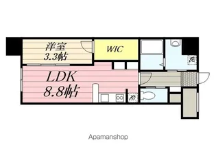 ブレス唐人町駅前【10階】の間取り