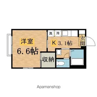 東京都日野市大字日野【アパート】の間取り