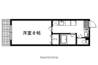 珠光ビル四条大宮【404号室】の間取り