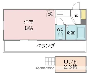 カーサ・エスペシア【2階】の間取り