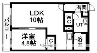ラ・キャリエール【3階】の間取り