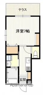 ポートガスDルージュ【1階】の間取り