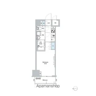 1Kの間取り画像