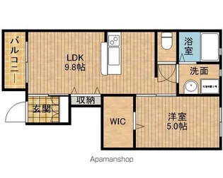 LOTUS住吉【1階】の間取り