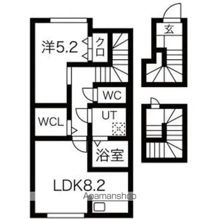 リアン【3階】の間取り