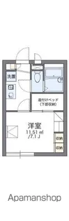 レオパレスSUNFLOWERⅢ【2階】の間取り