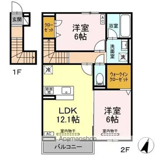 ホープ21 Ⅱ【2階】の間取り