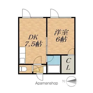 イトーコーポA棟【1階】の間取り