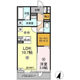 MK Wing BLD Ⅰ棟【2階】の間取り