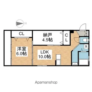 名豊第2ビル【3D号室】の間取り