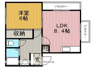 チェリーハイツ【1階】の間取り
