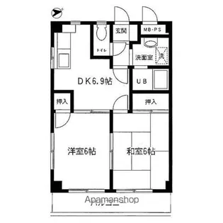 タウンコートヨコハマ【1階】の間取り
