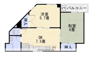 第2今井ビル【402号室】の間取り