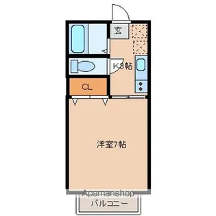 カラントアン【1階】の間取り