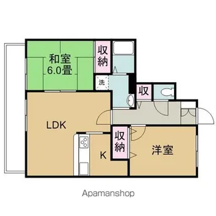 フィネス青野【1階】の間取り