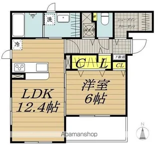 U・ラディアンス【101号室】の間取り