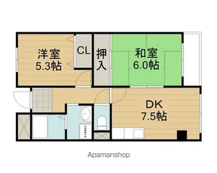 翔開マンション1【3階】の間取り