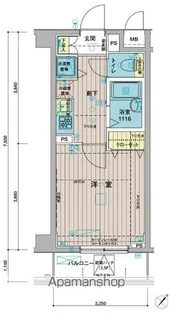 メインステージときわ台Ⅱ【203号室号室】の間取り