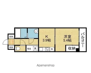 アウラ新深江【604号室】の間取り