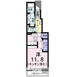 ヴァンクレーヴⅧ・Ⅱ【1階】の間取り