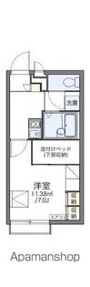 レオパレスウエスト【3階】の間取り