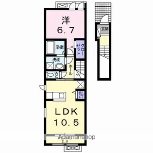 セリシールⅠ【2階】の間取り
